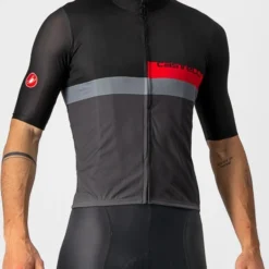 Castelli A Blocco Fietsshirt 14 Castelli A Blocco Fietsshirt -Exporteren Cycling Kleding Winkel 085 lightblackreddrarkgray 3 product 1