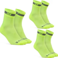 GripGrab 3-Pack Regular Cut Hi-Vis Sokken