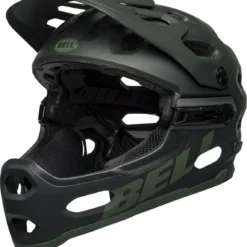 Bell Super 3R MIPS Full Face Helm -Exporteren Cycling Kleding Winkel bell super 3r mips mountainbikehelm mat groen