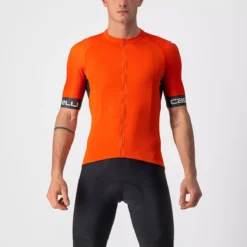 Castelli Entrata VI Fietsshirt -Exporteren Cycling Kleding Winkel castelli entrata vi fietsshirt oranje