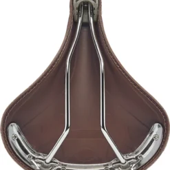 Bontrager Electra Classic Faux Leather Fietszadel -Exporteren Cycling Kleding Winkel electra classic faux leather fietszadel brown underneath 2 2