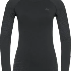 ODLO Performance Warm Eco LS Crew Neck Graphite Ondershirt Dames