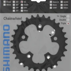Shimano 105 5703 Triple Kettingbladen -Exporteren Cycling Kleding Winkel shimano kettingblad 105 fc 5703 30t steek 74 10v zwart 4524667733713 0 l