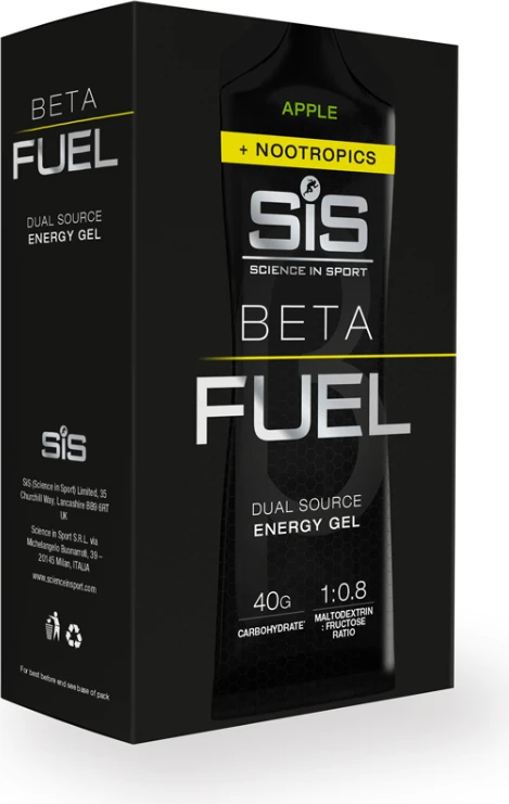SiS Beta Fuel Energy Gel + Nootropics Voordeelverpakking 3 SiS Beta Fuel Energy Gel + Nootropics Voordeelverpakking