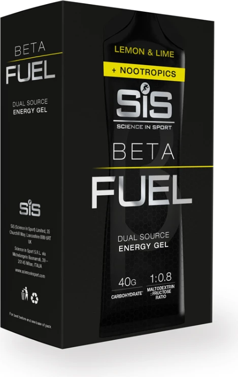 SiS Beta Fuel Energy Gel + Nootropics Voordeelverpakking 4 SiS Beta Fuel Energy Gel + Nootropics Voordeelverpakking - Afbeelding 2