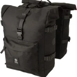 Agu Urban Trend H2O Dubbele Fietstassen 11 Agu Urban Trend H2O Dubbele Fietstassen -Exporteren Cycling Kleding Winkel urban trend dubbele fietstas h20 roll top zwart reflecterende strap